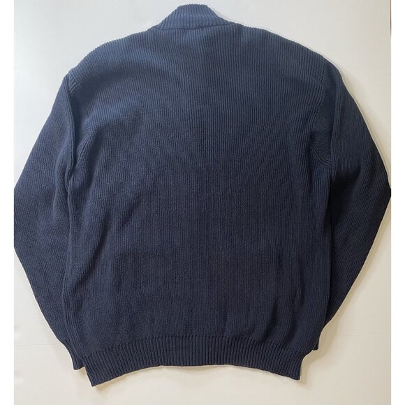 Vtg LL Bean Mens Thick Ribbed Cardigan Size XL Full Zip 90s Grunge Alternative‎ - Picture 2 of 11